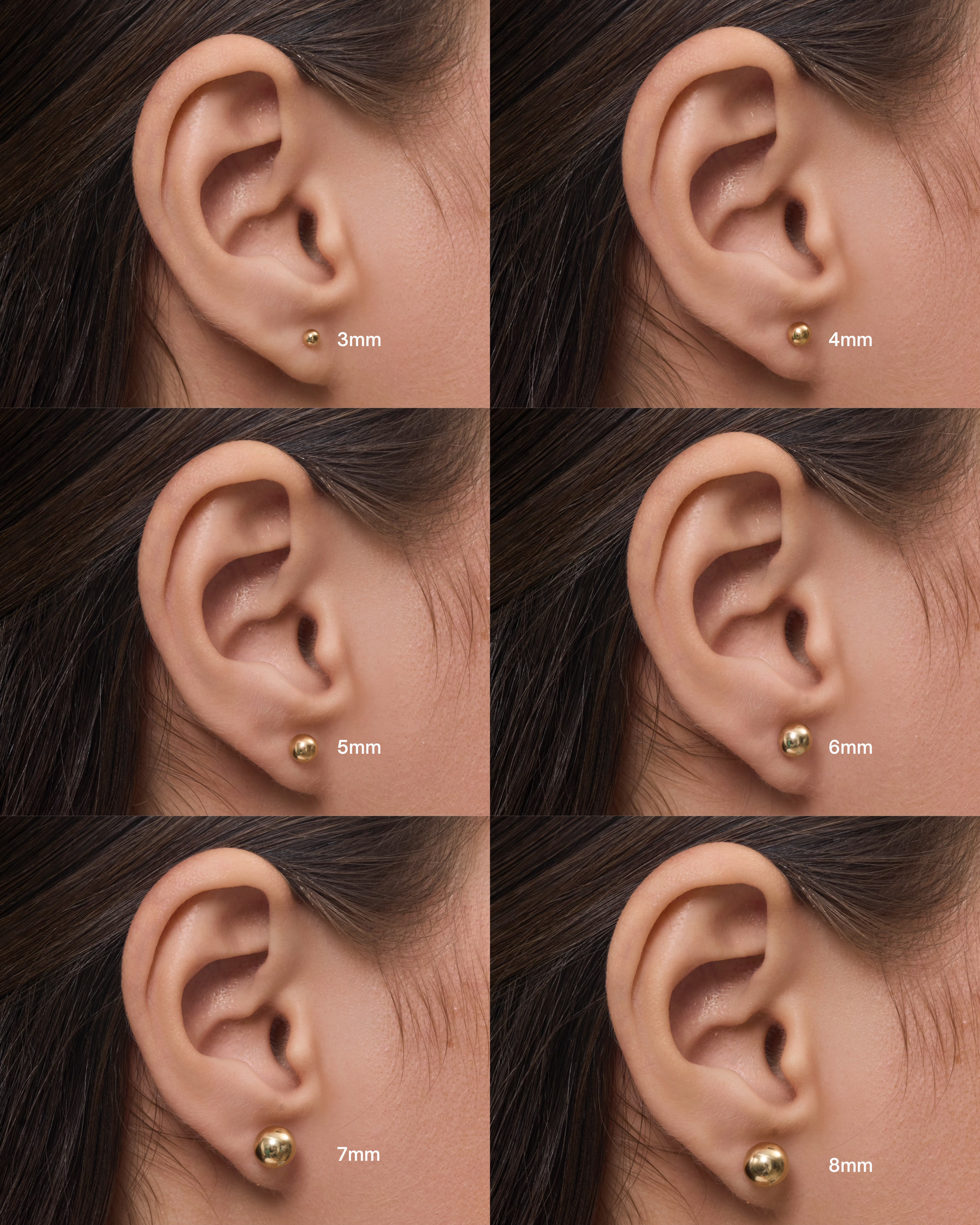 ARETES TOPO BOLA DIAMANTADO