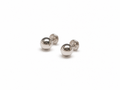 ARETES TOPO BOLA ORO BLANCO