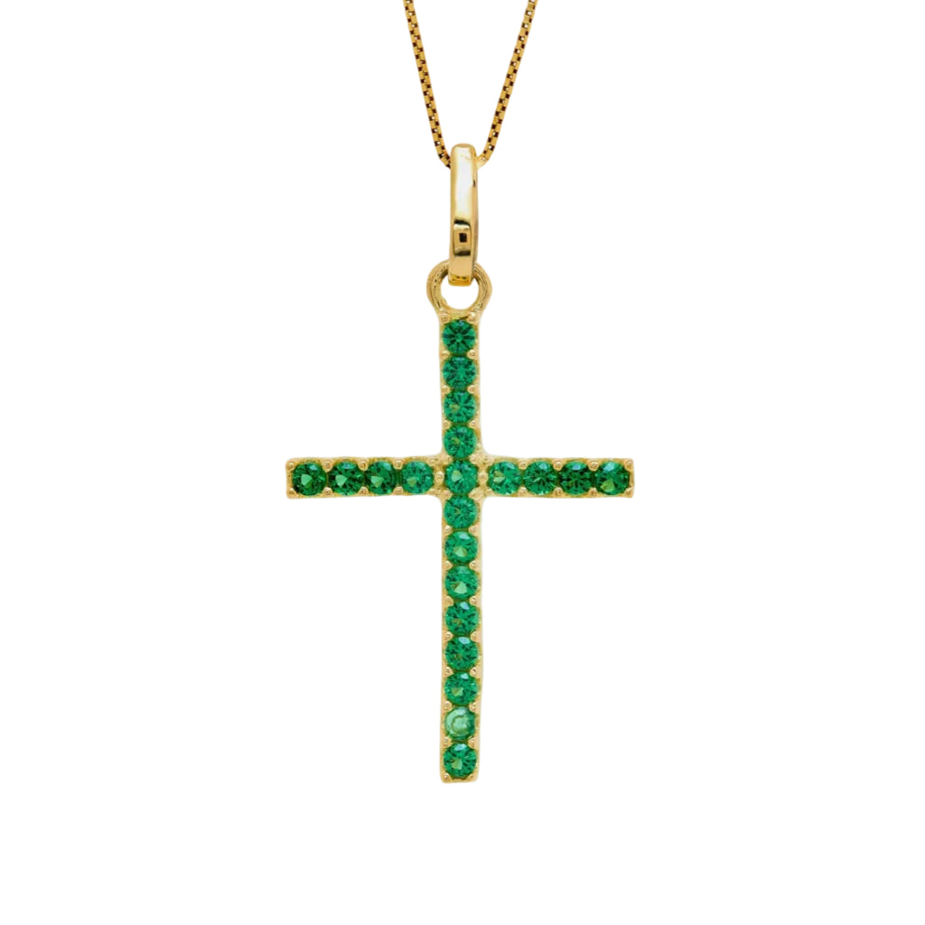 CRUZ ZIRCONES VERDES