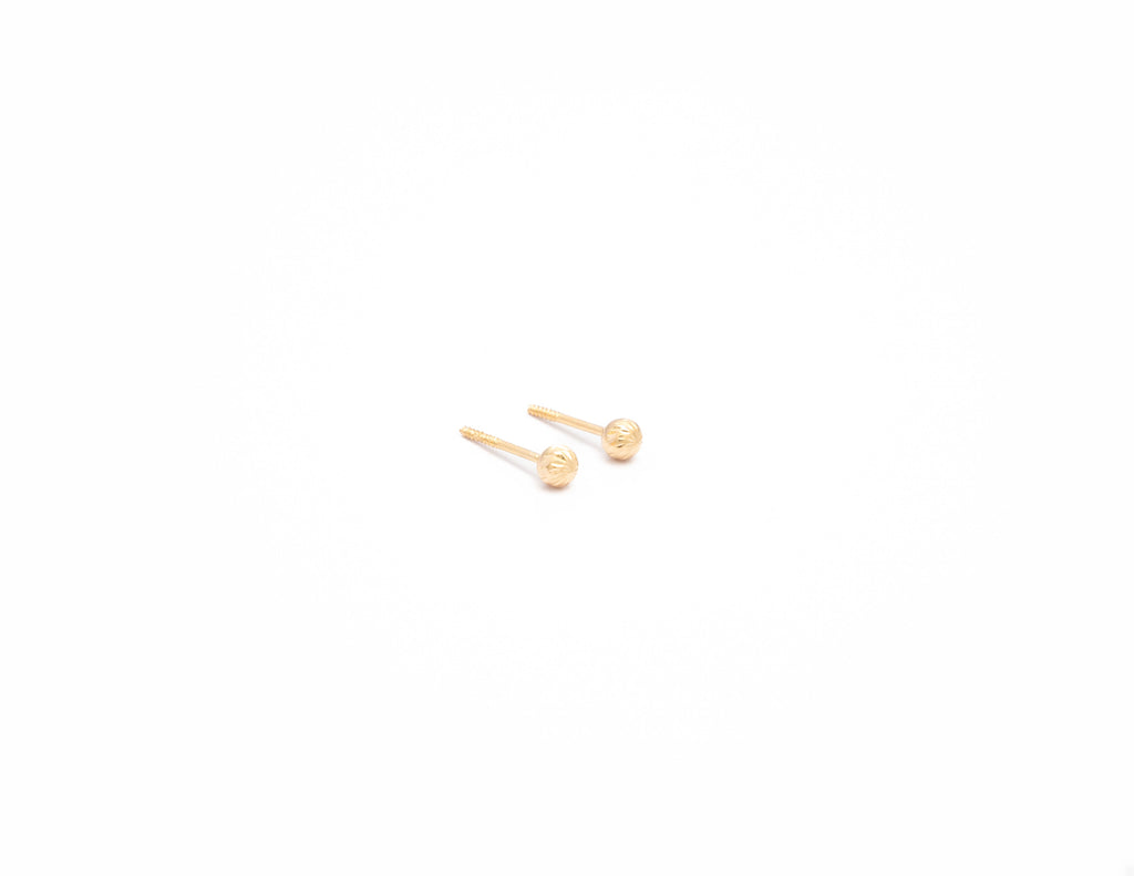 ARETES TOPO BOLA DIAMANTADO