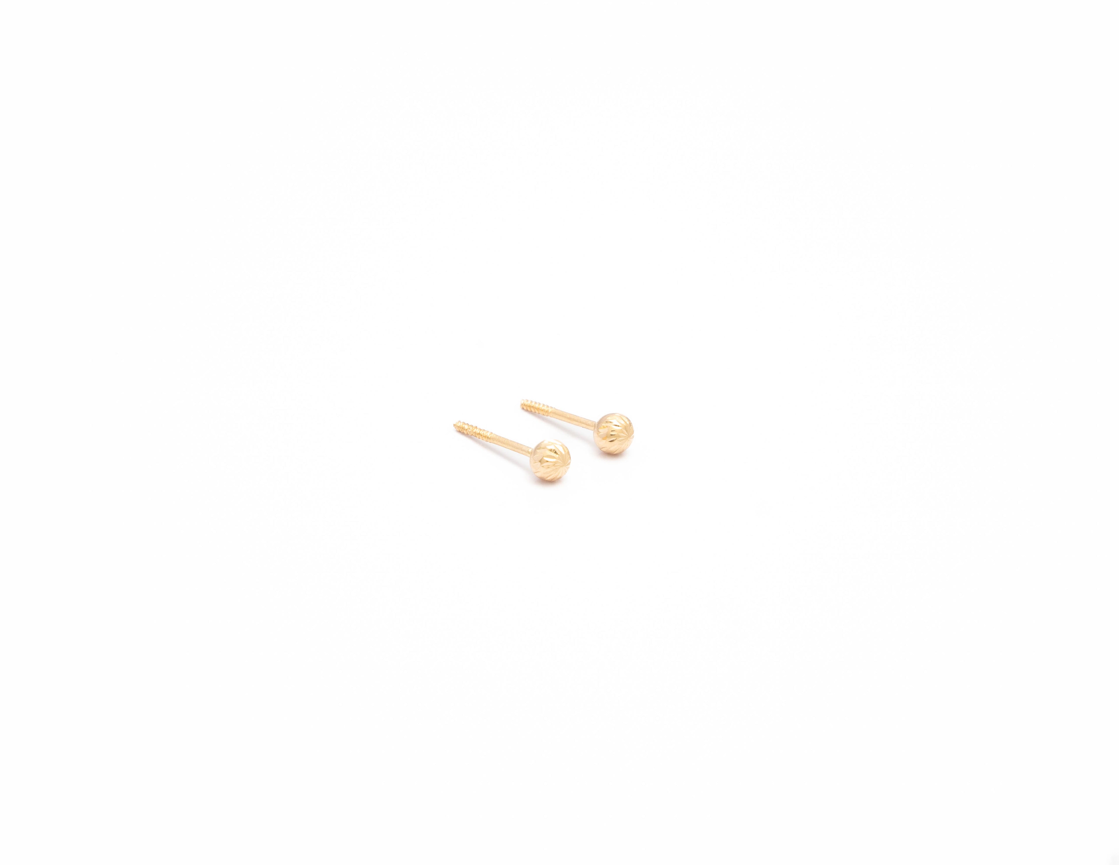 ARETES TOPO BOLA DIAMANTADO