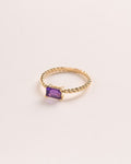 ANILLO RECT AMATISTA